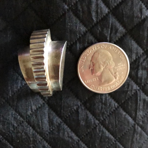 Vintage Sterling Silver Clip-On Earrings - Picture 2 of 7